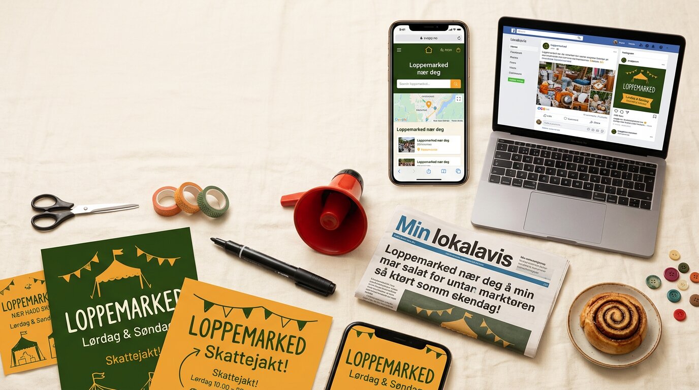 Fra halvtomt til fullsatt: Slik markedsfører du loppemarkedet
