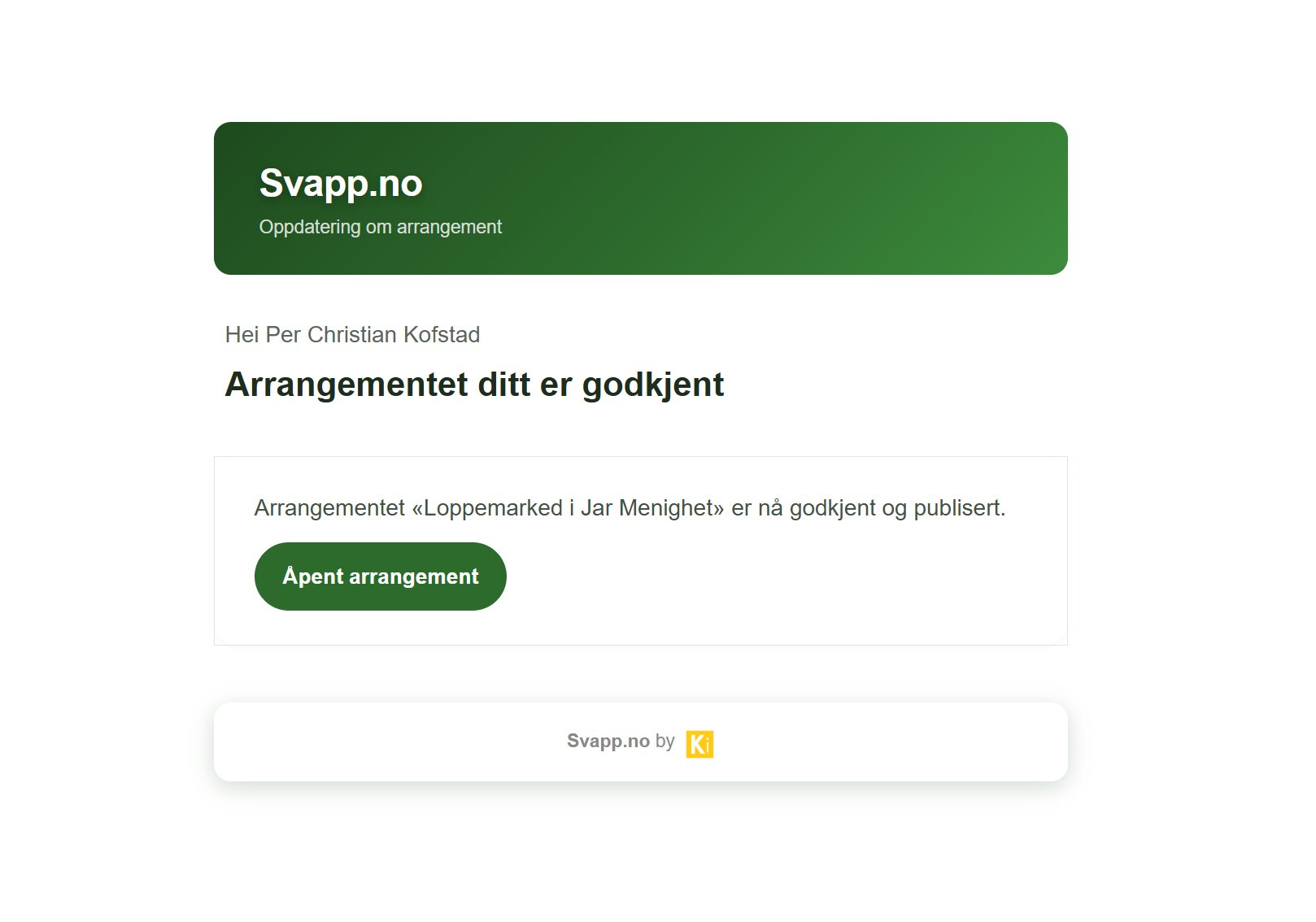 Slik legger du inn loppemarked på svapp.no